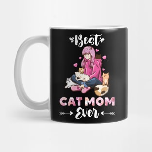 Best Cat Mom Ever Funny Cats Kitty Merch Design Mug